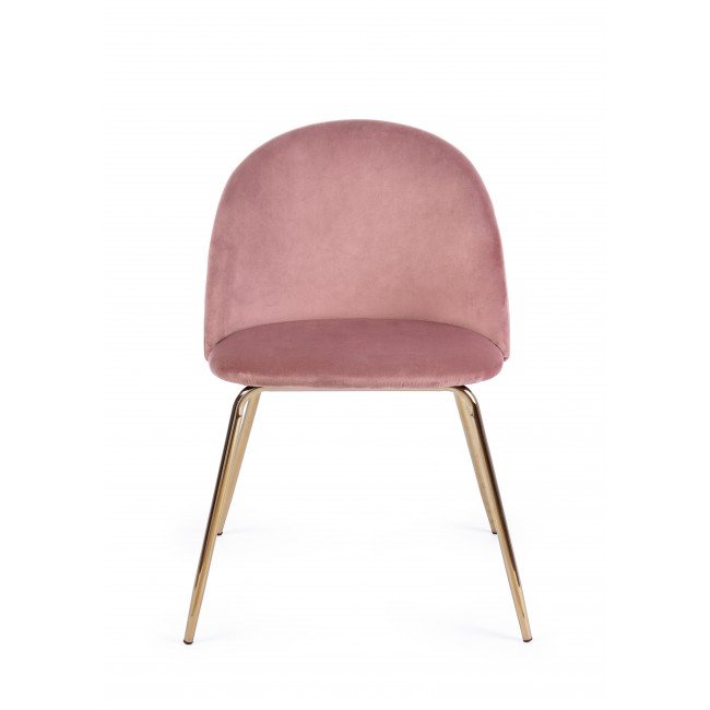 SEDIA TANYA VELLUTO ROSA 0733300 BIZZOTTO