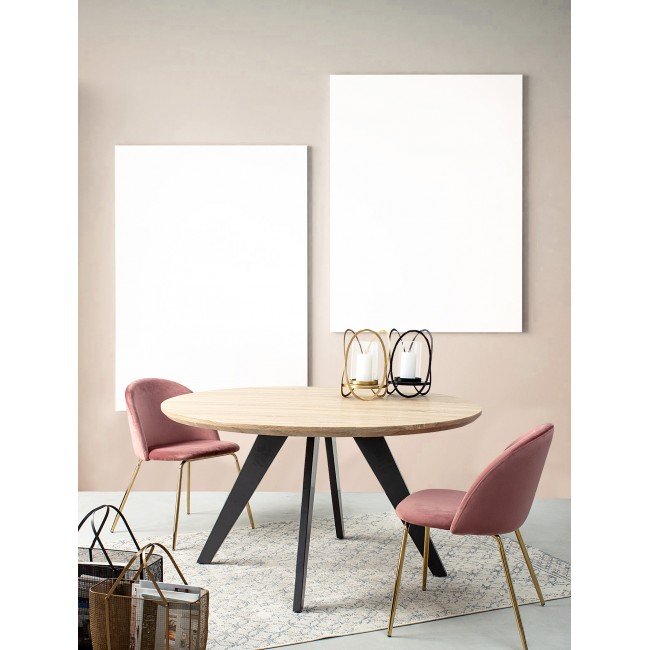 SEDIA TANYA VELLUTO ROSA 0733300 BIZZOTTO - immagine 5