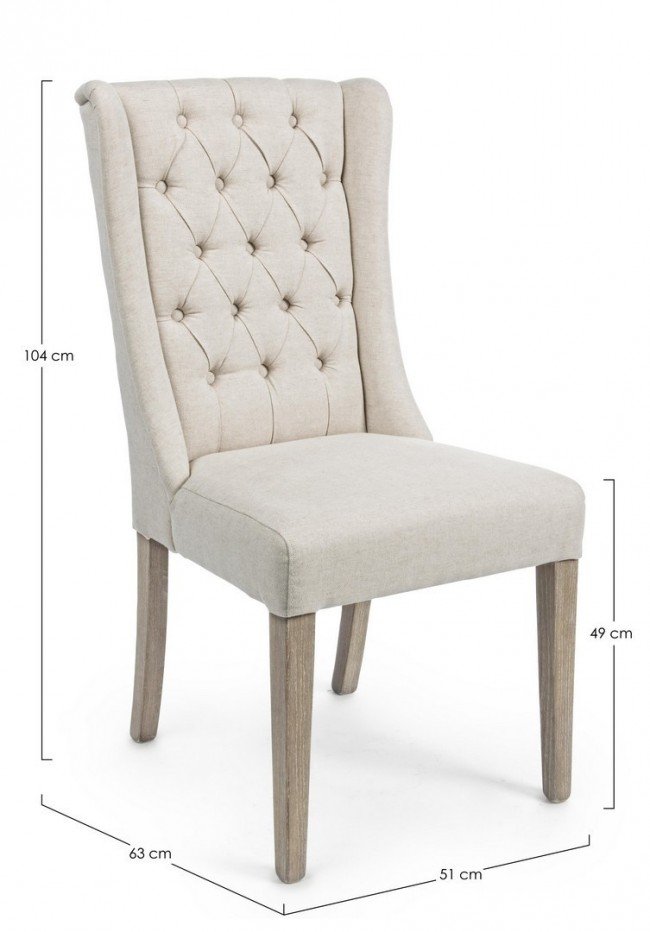 SEDIA COLUMBIA BEIGE  0748322 ANDREA BIZZOTTO - immagine 5