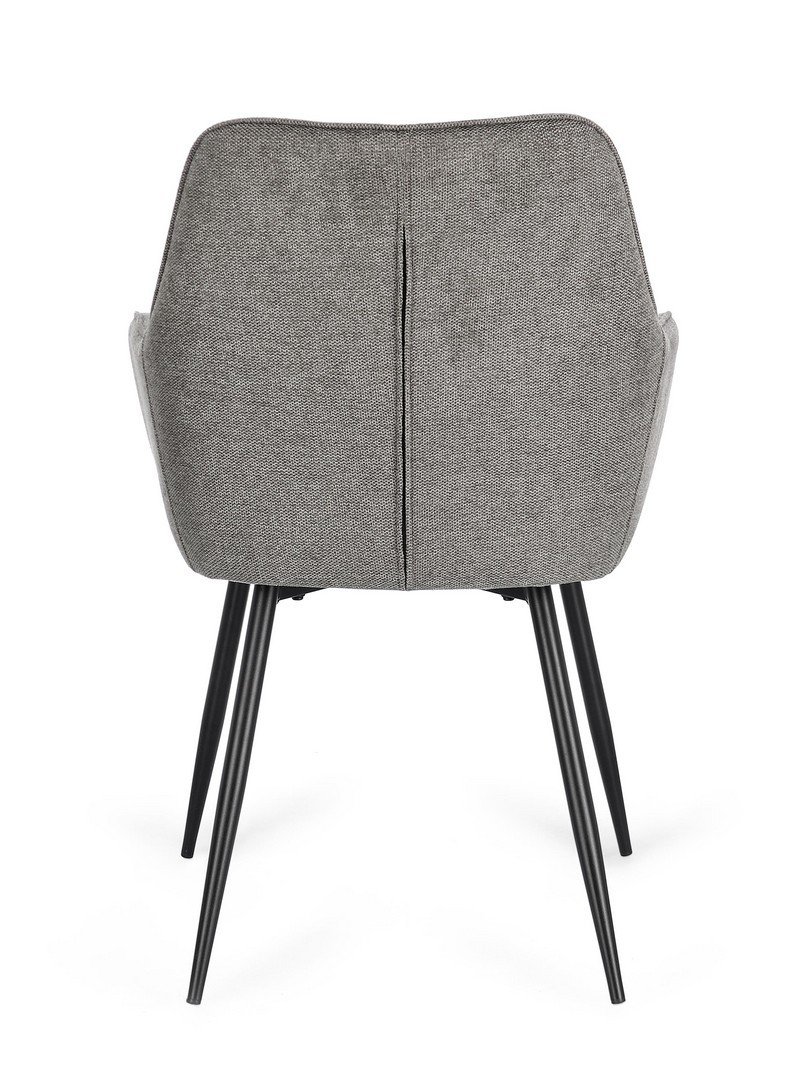 Sedia c/br Cora nero/grigio scuro 0730125 Andrea Bizzotto - immagine 5