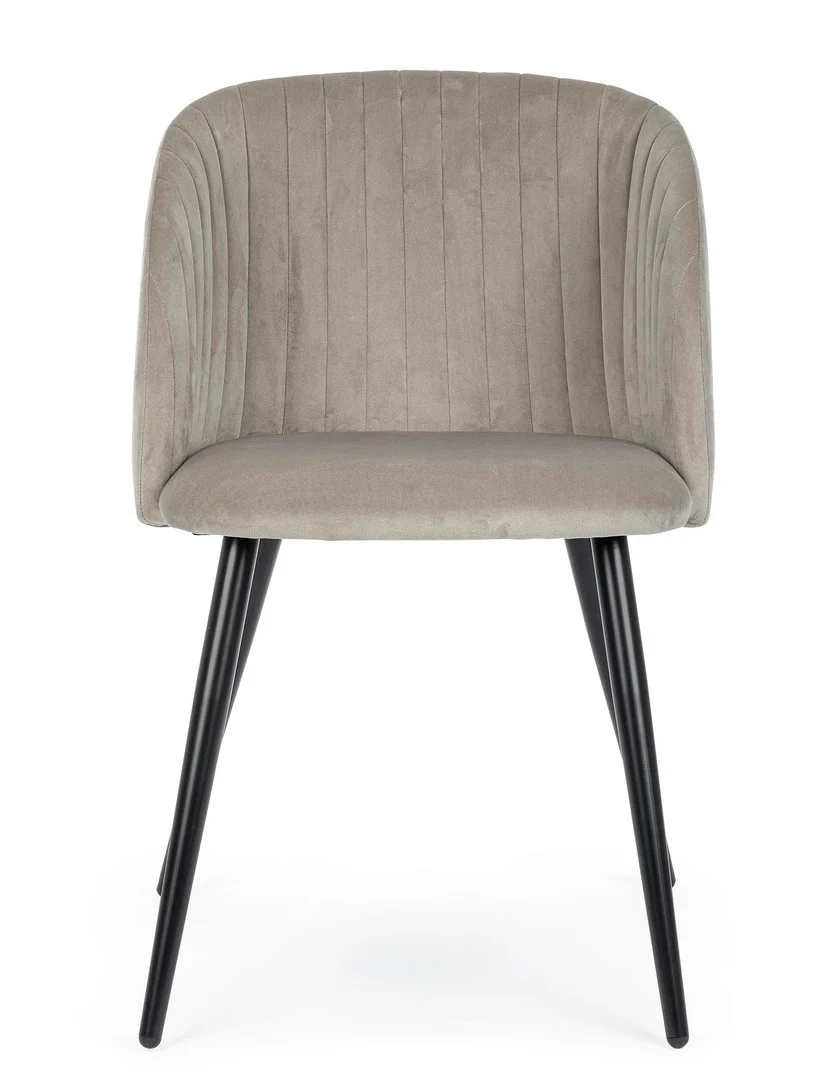 Sedia "Queen VELVET TORTORA 0734287 Andrea Bizzotto